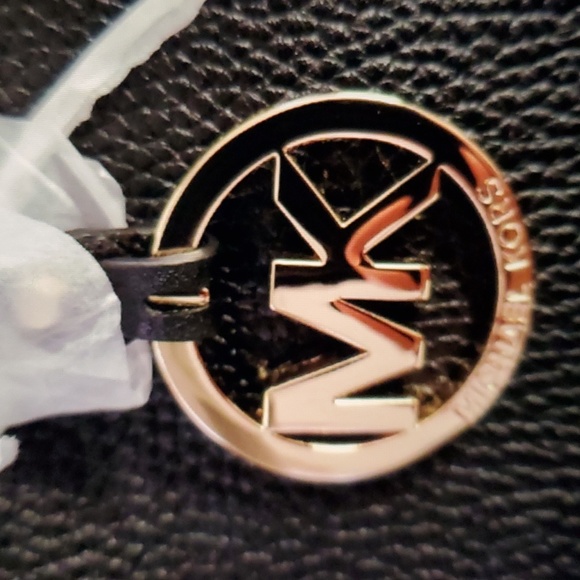 NWT Michael Kors RILEY Large Satchel Pebble Leather Tote Shoulder Black-Last One - Picture 6 of 8